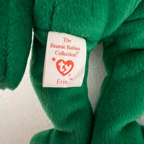 Beanie Baby green shamrock Erin Bear St. Patricks Day vintage ‘97 rare retired - Picture 2 of 4